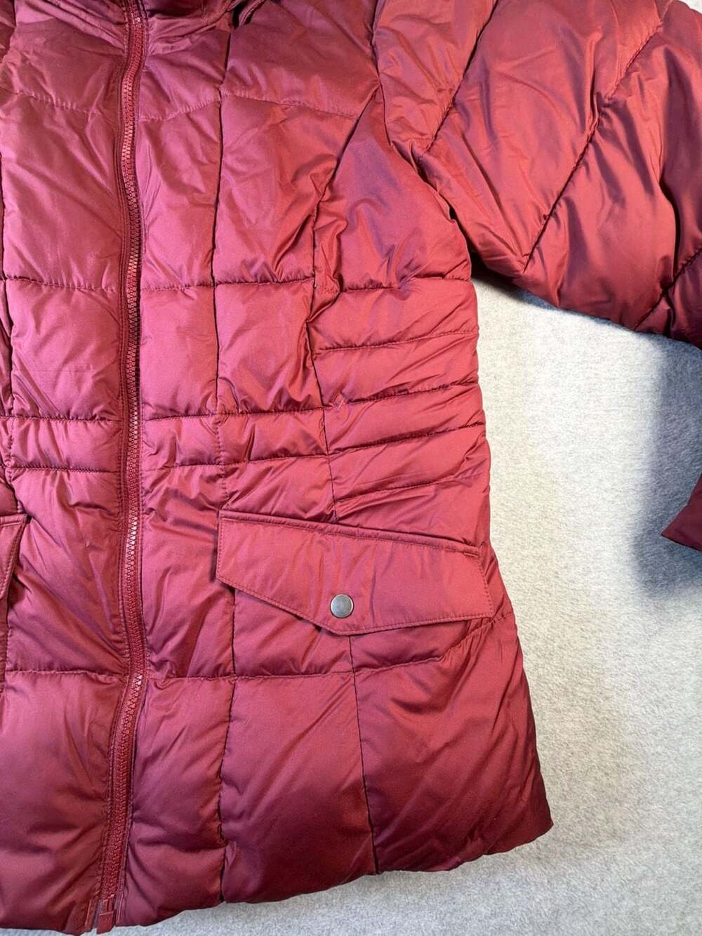 Columbia Peak to Park Mid Insulated Winter Jacket Faux Fur Hood Burgundy sz M - Picture 3 of 9